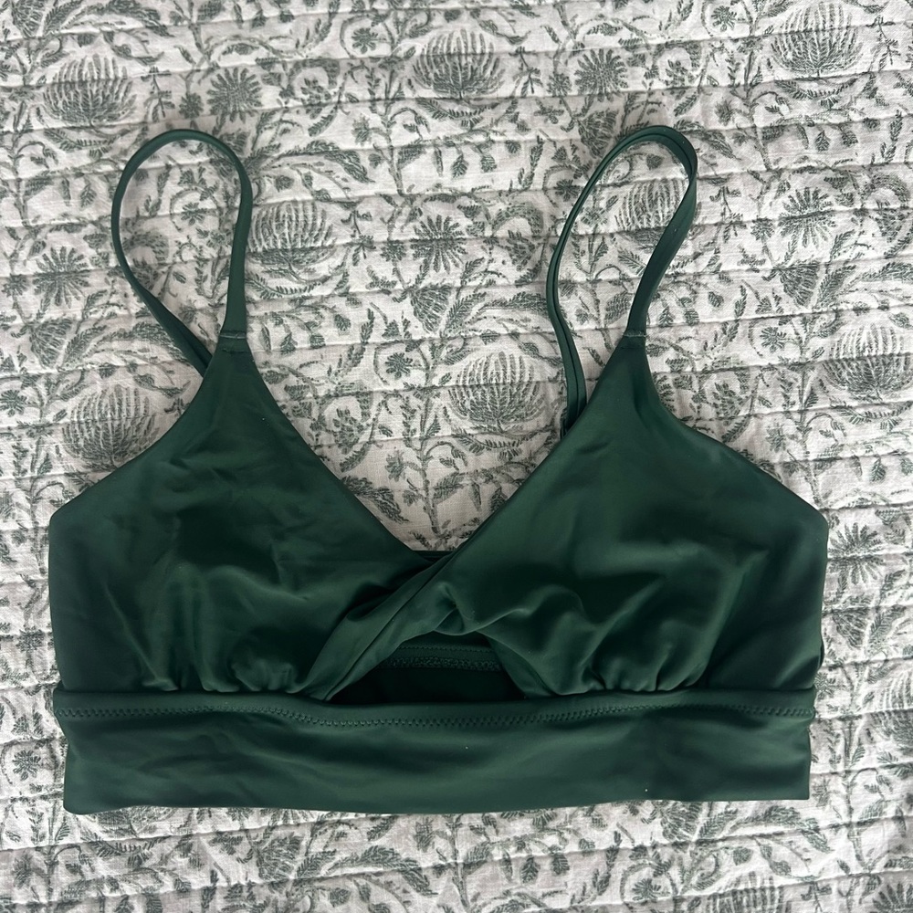 Aerie Deep Green Bikini Top